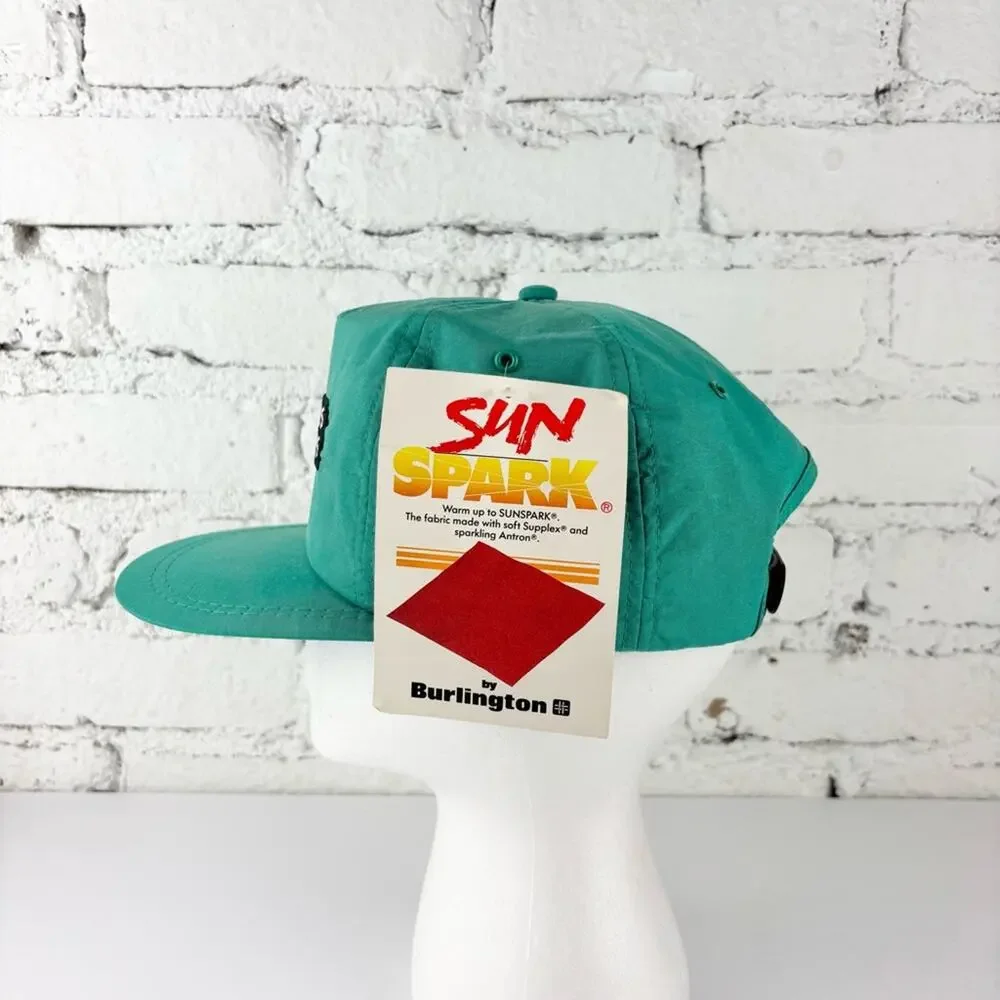 Deadstock Vintage Wyffels Hybrids Teal Sun Spark Cap